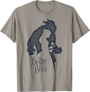 Amazon.com: Disney Beauty and The Beast Belle and Beast Silhouette